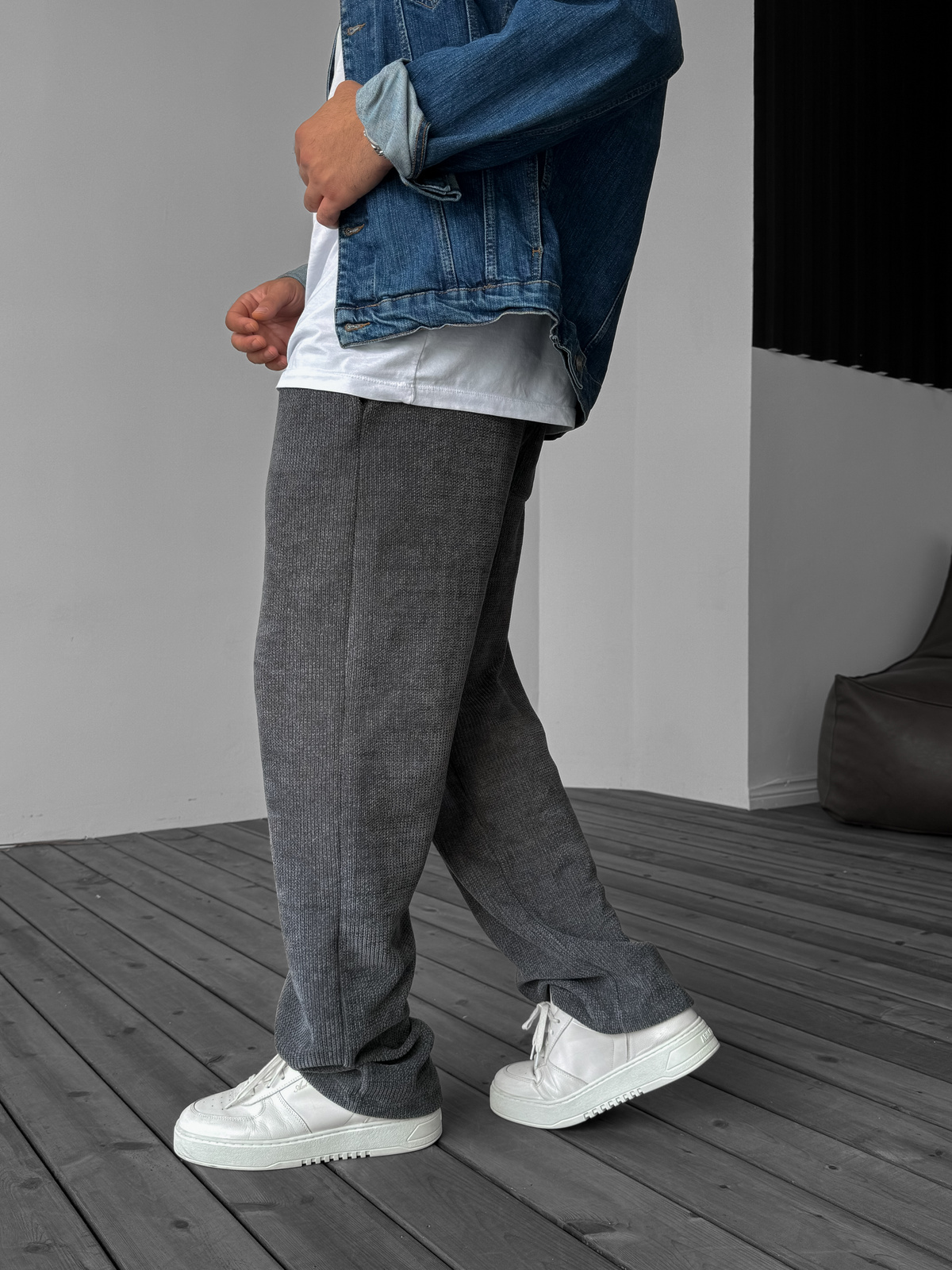 Antrasit Örme Basic Pantolon G-5232/3
