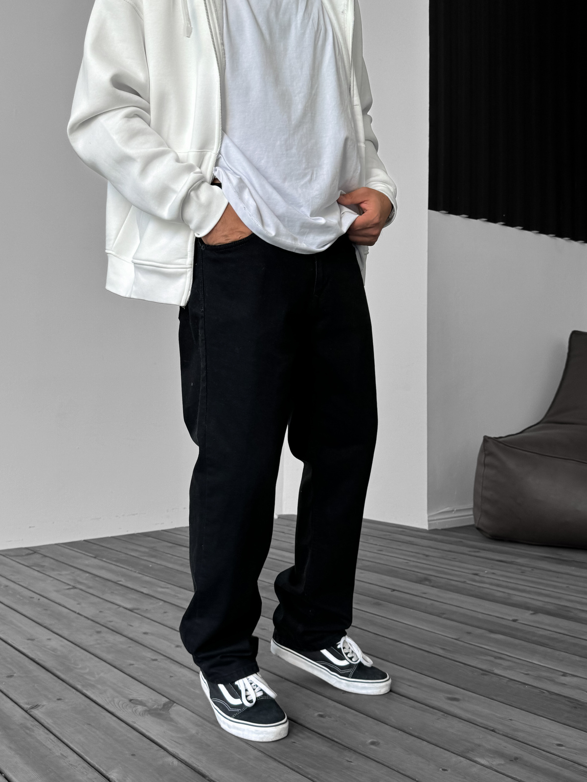 Siyah Baggy Jean DF-2529/2873