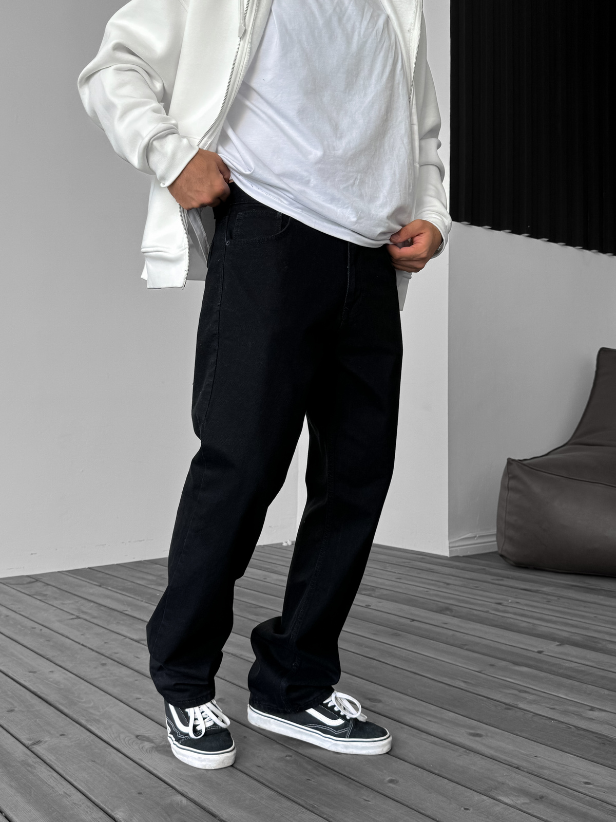 Siyah Baggy Jean DF-2529/2873