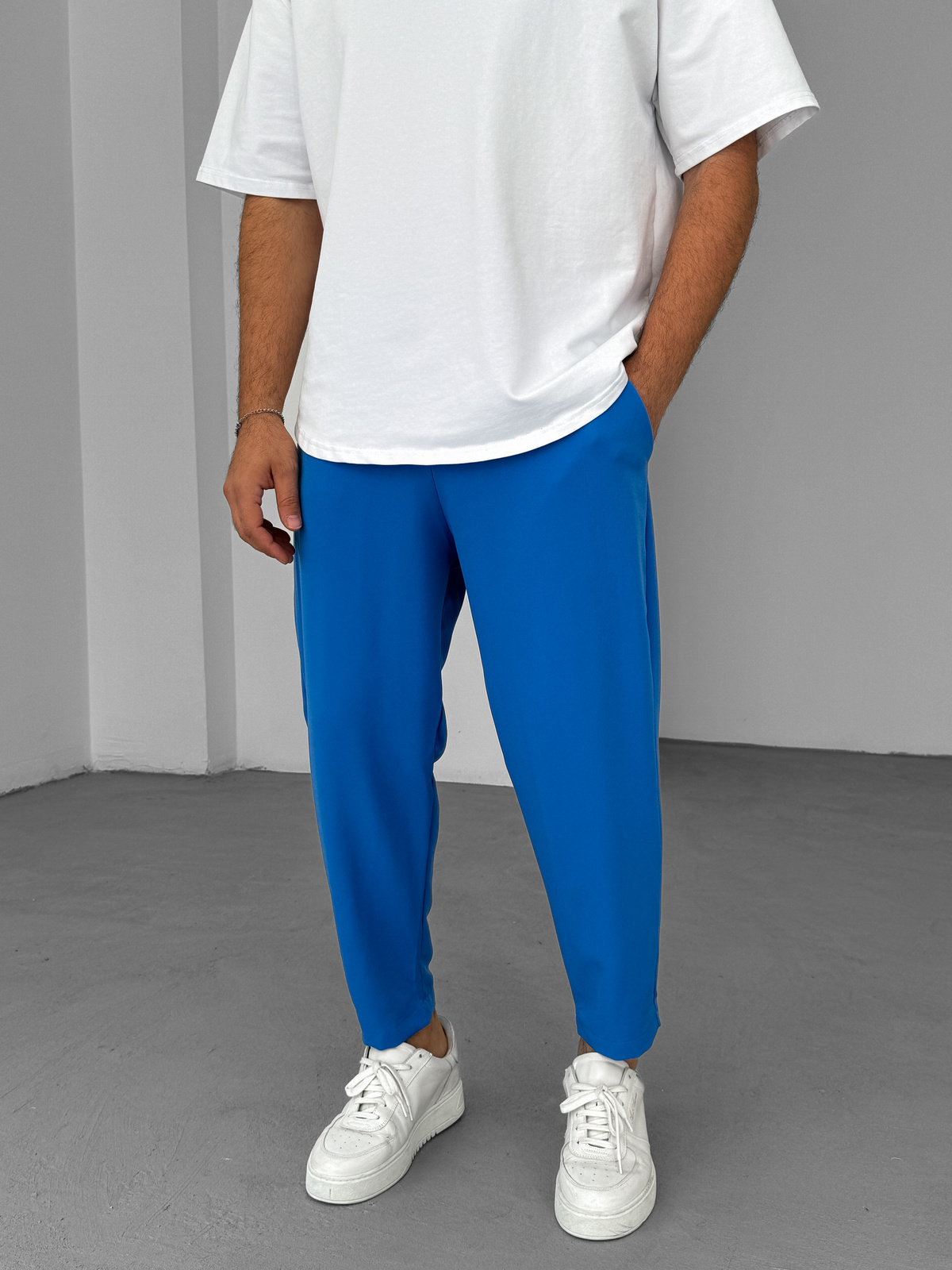 Mavi Bol Kesim Basic Pantolon BY-319