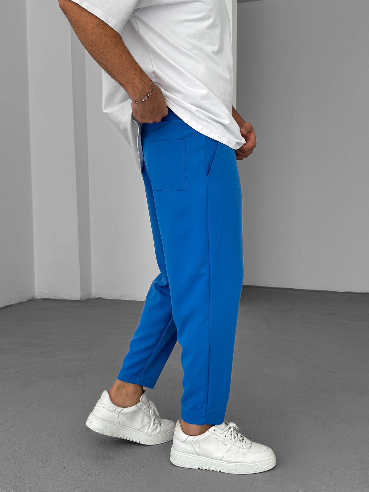 Mavi Bol Kesim Basic Pantolon BY-319