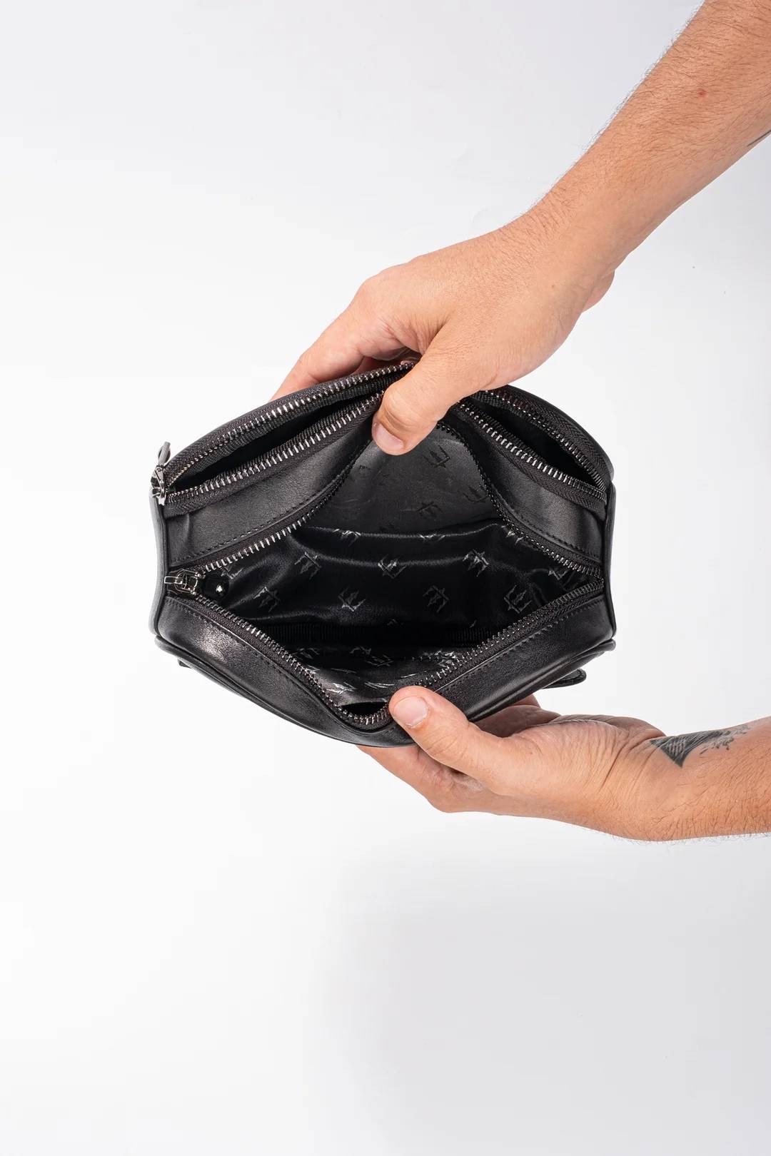 Siyah Pars Minimal Hakiki Deri El Çantası