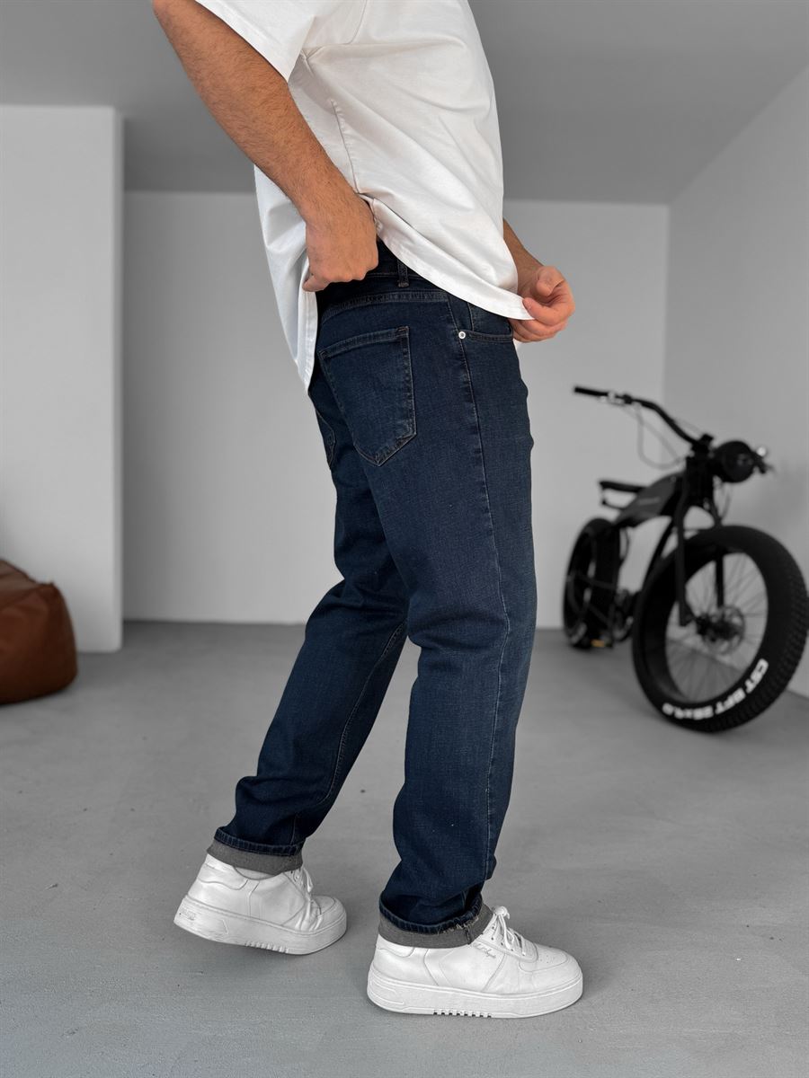 Lacivert Relaxed Fit Likralı Pantolon KE-675/669/680