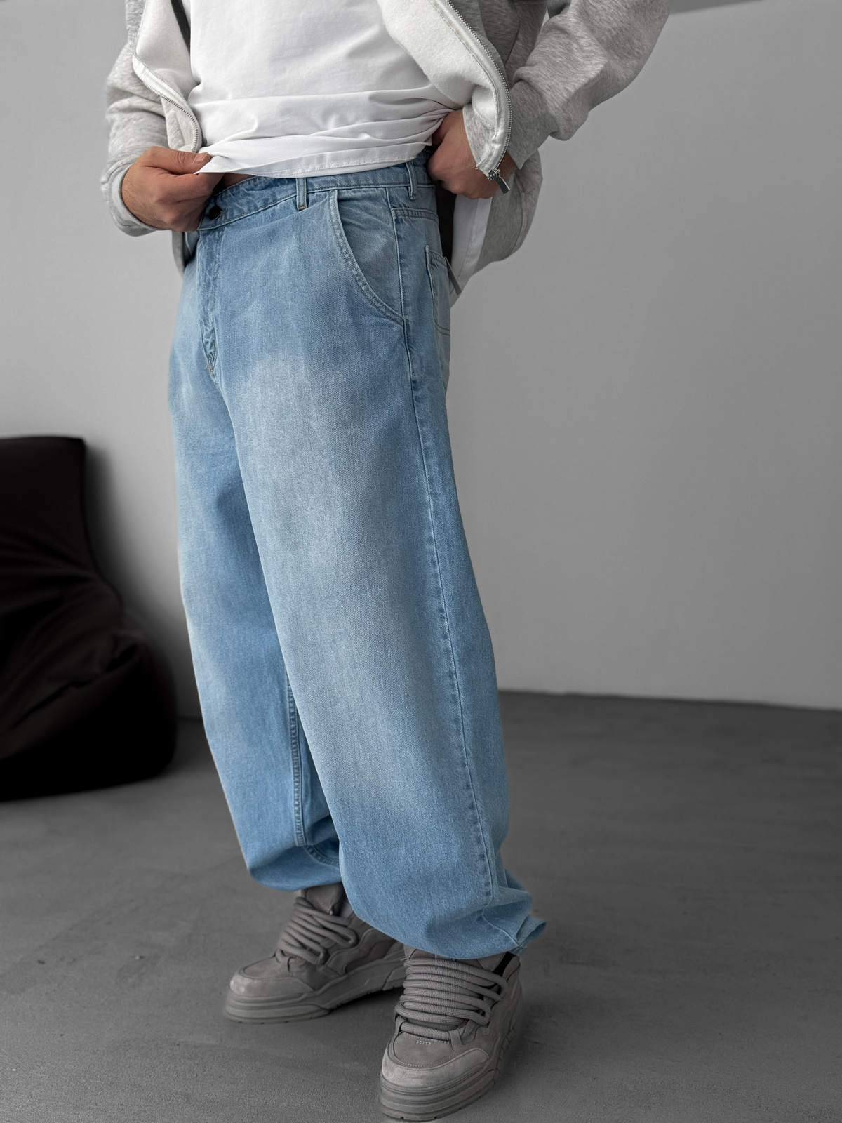 Açık Mavi Yıkamalı Skater Fit Jean DP-11