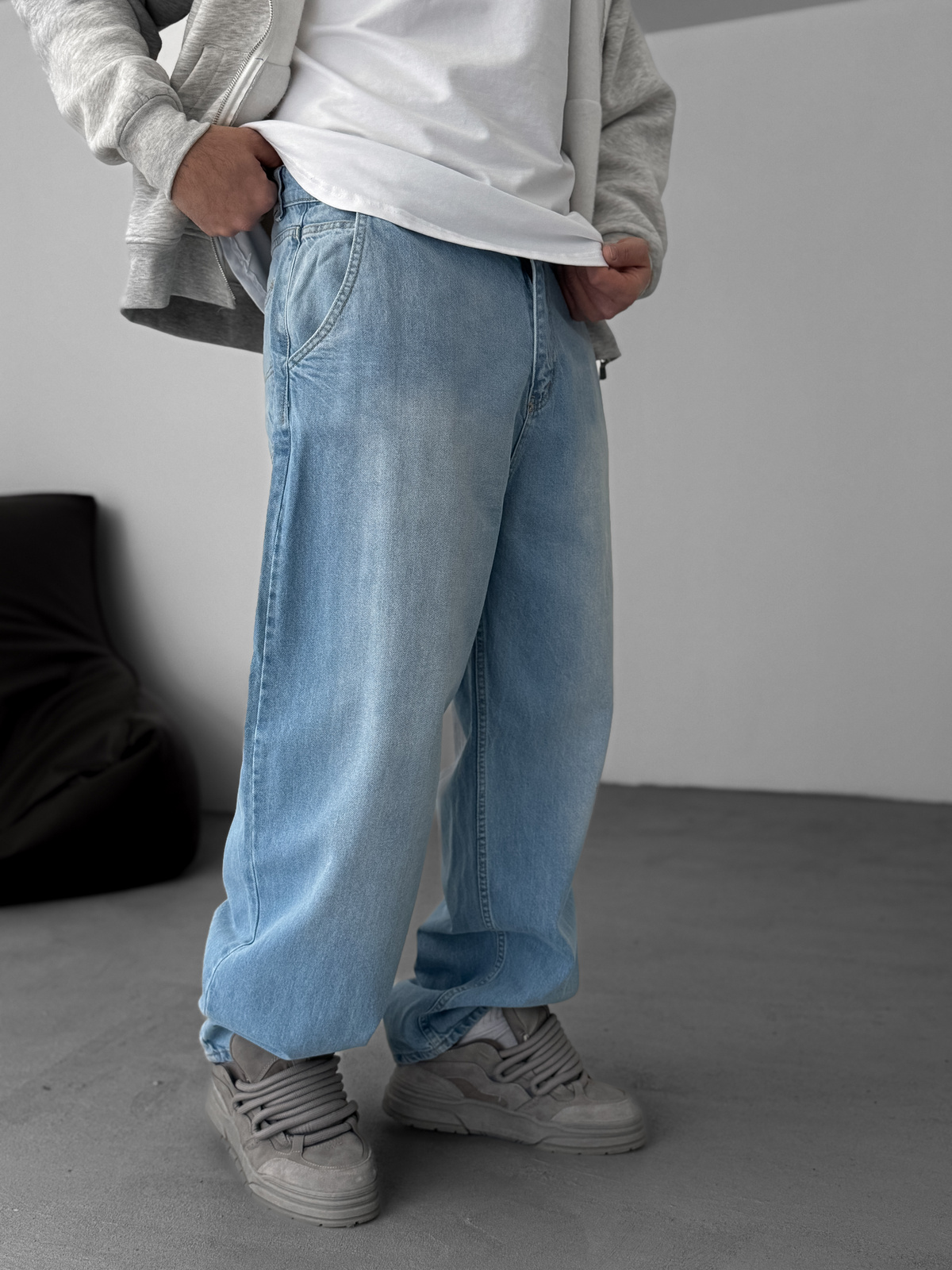 Açık Mavi Yıkamalı Skater Fit Jean DP-11