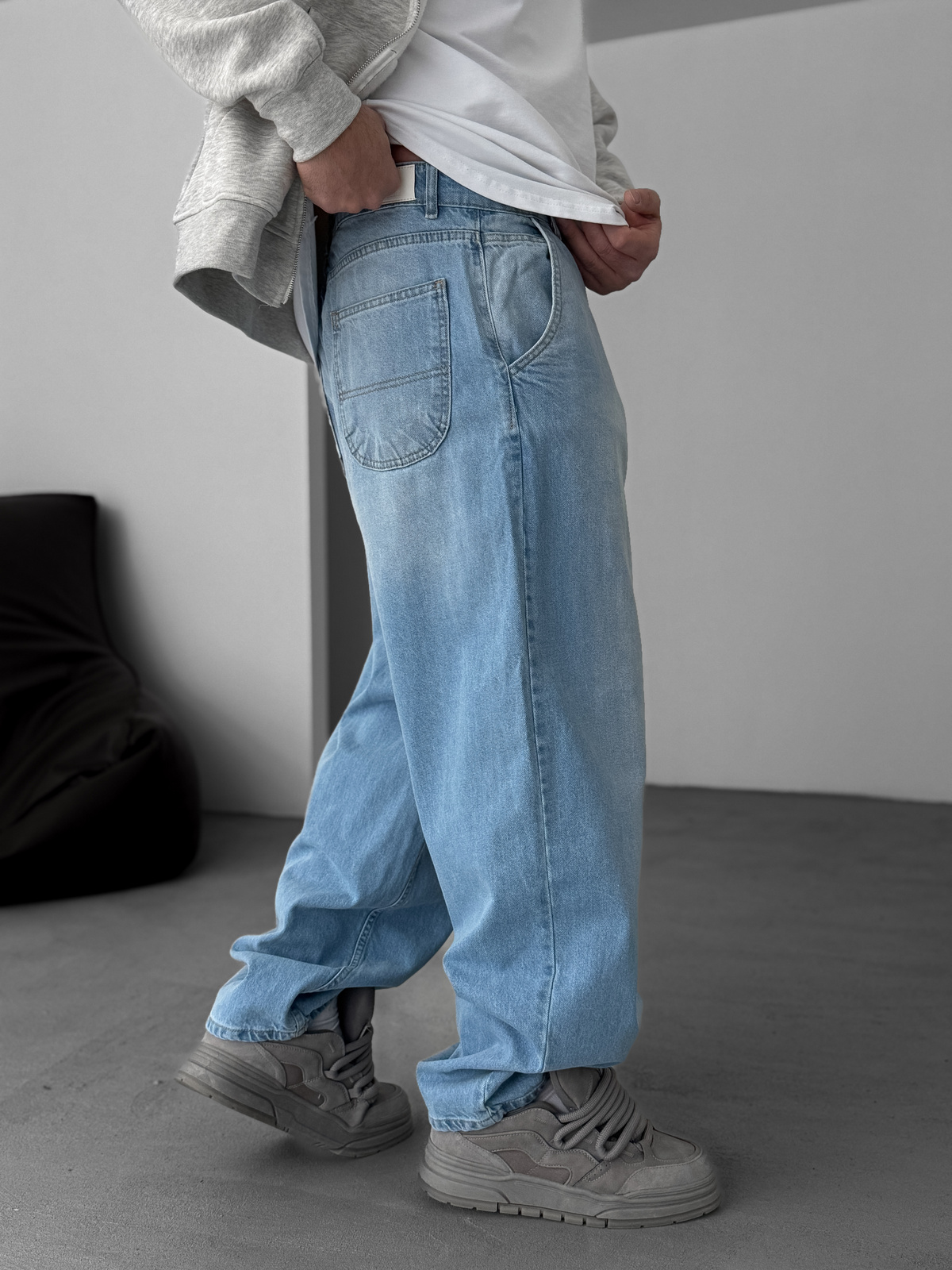 Açık Mavi Yıkamalı Skater Fit Jean DP-11