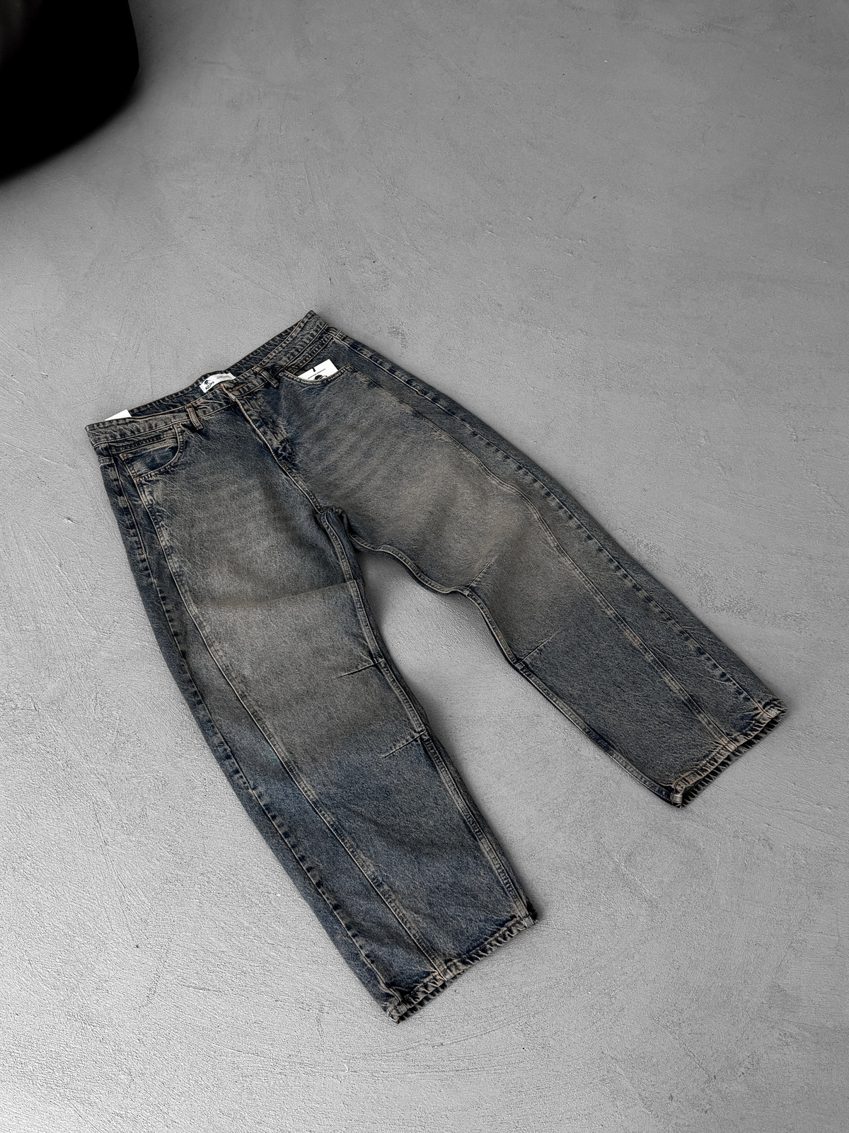 Açık Mavi Dikiş Detaylı Baggy Pantolon KE-715/693/708