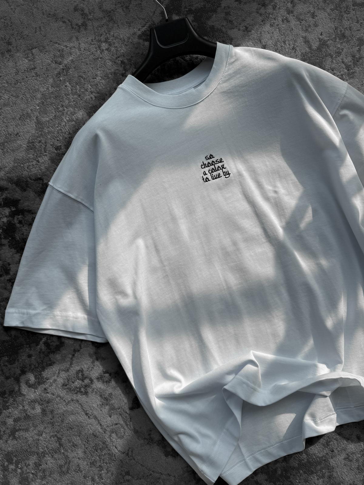 Beyaz Choose Patchli Oversize T-Shirt RES-5123