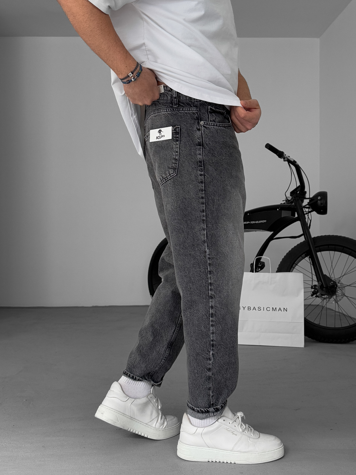 Gri Eskitme Boyfriend KE- 406