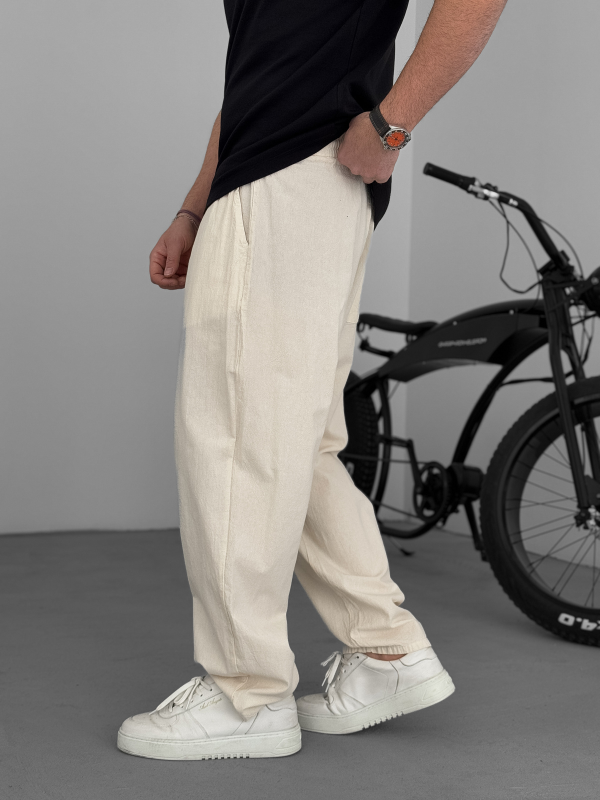 Bej Fresh Kumaş Basic Pantolon YP-5003