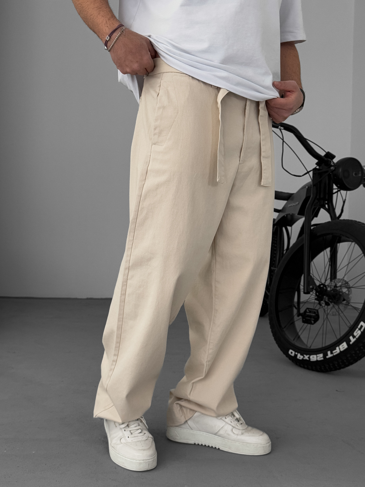 Taş Basic Kuşaklı Baggy Pantolon KE-1006/1011