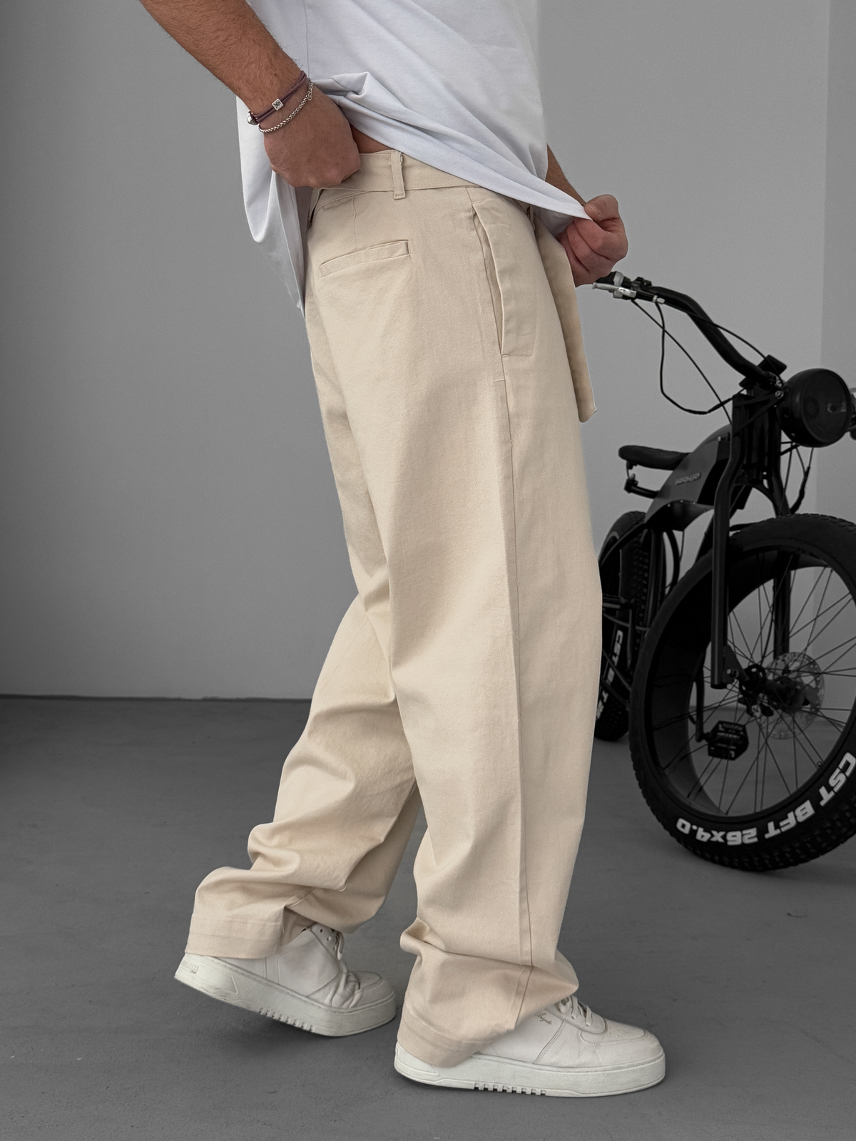 Taş Basic Kuşaklı Baggy Pantolon KE-1006/1011