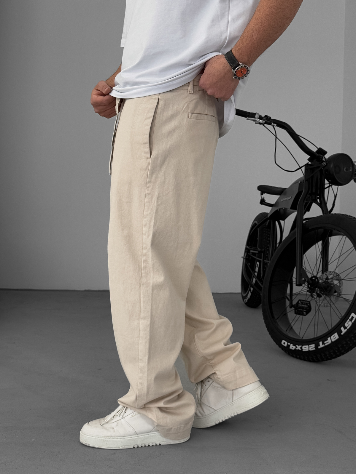 Taş Basic Kuşaklı Baggy Pantolon KE-1006/1011
