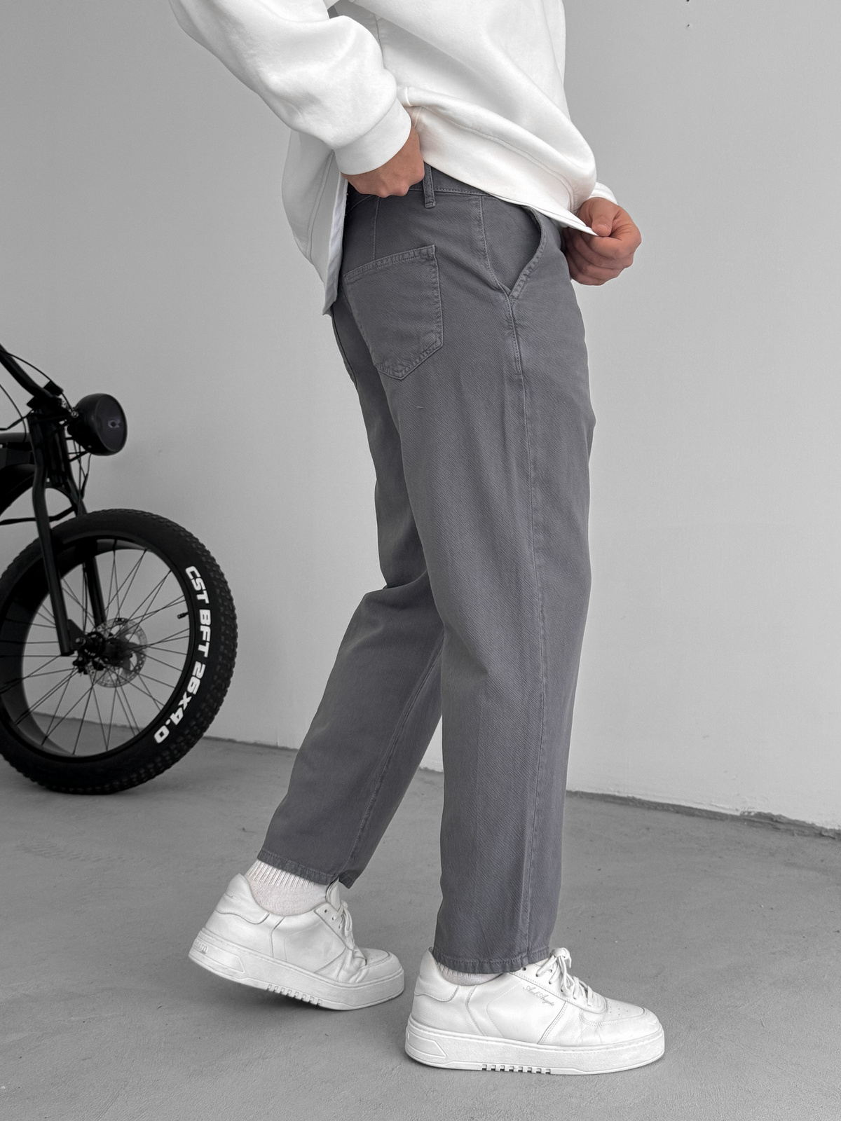 Füme Dokulu Basic Pamuk Pantolon RES-1077