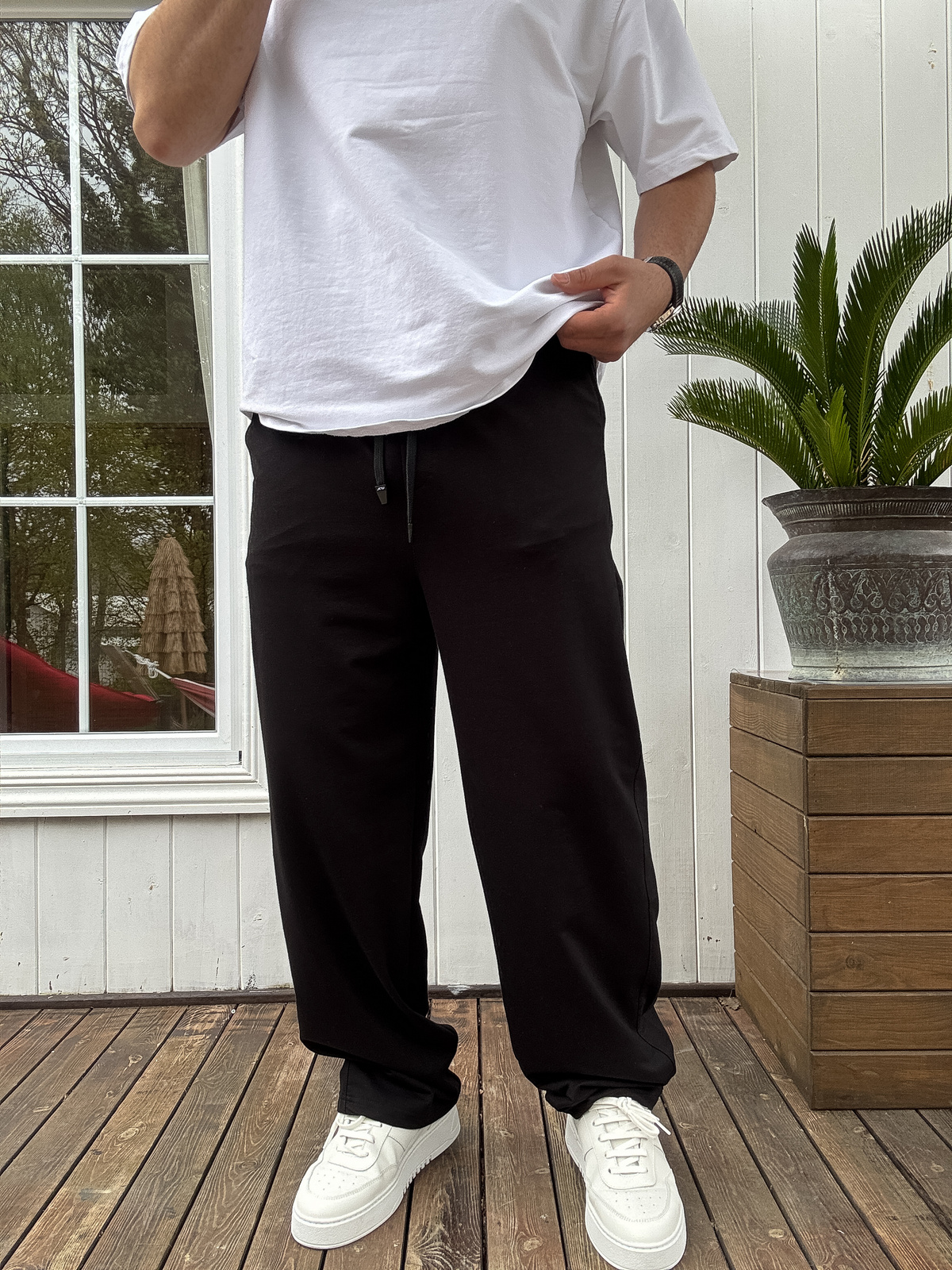 Siyah Basic Baggy Eşofman JJ-711