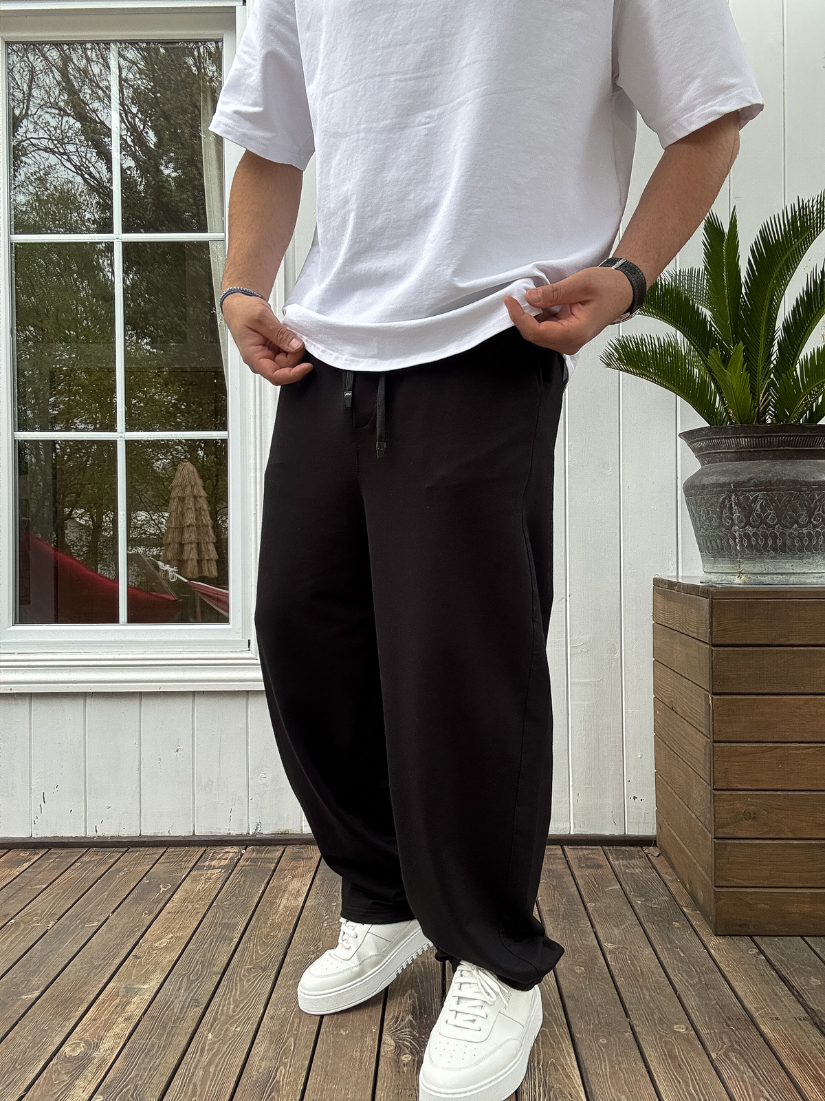 Siyah Basic Baggy Eşofman JJ-711