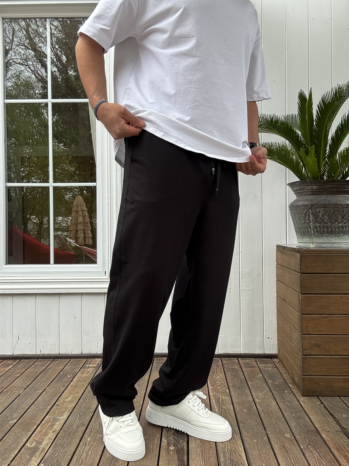 Siyah Basic Baggy Eşofman JJ-711