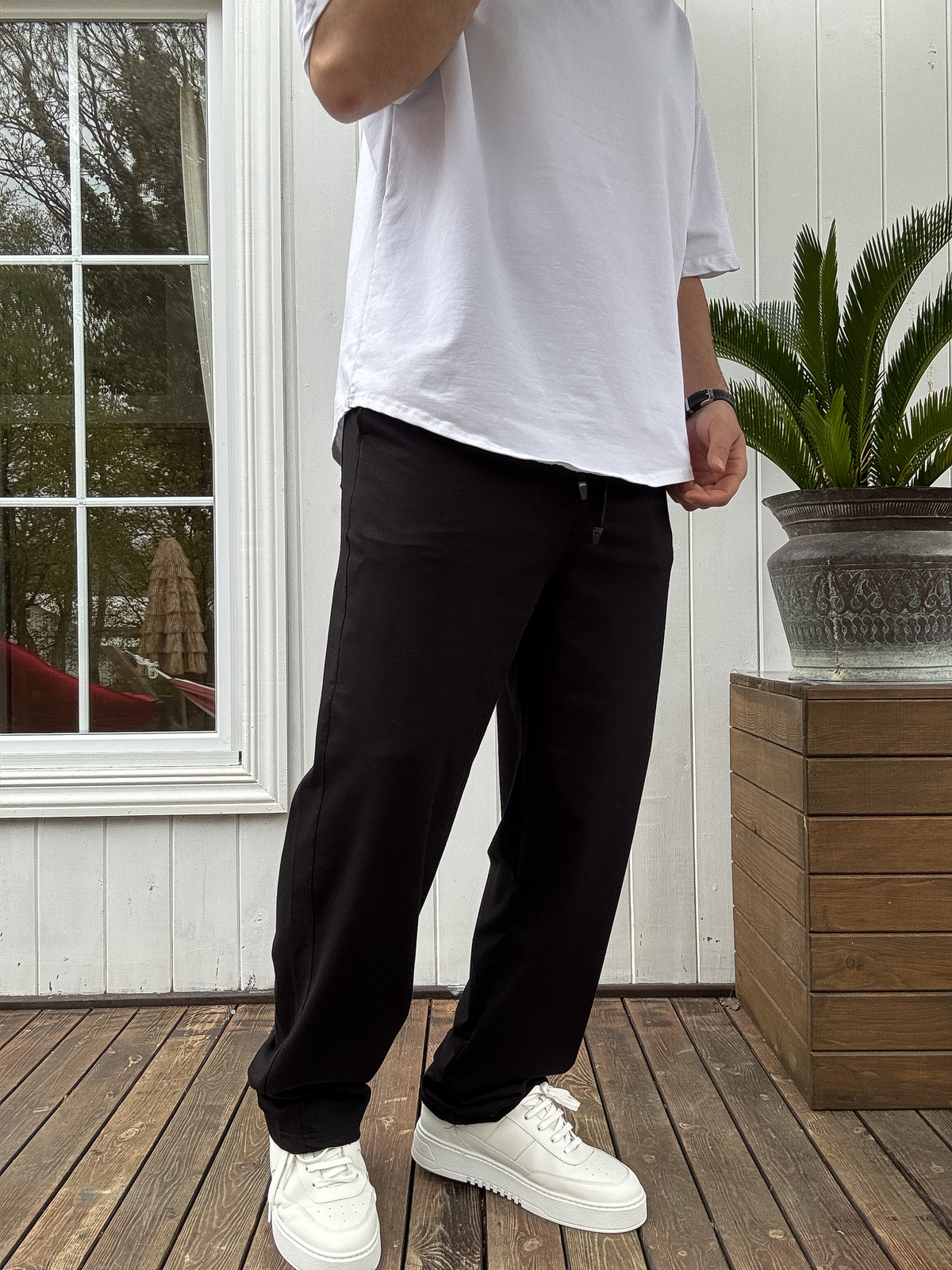 Siyah Basic Baggy Eşofman JJ-711