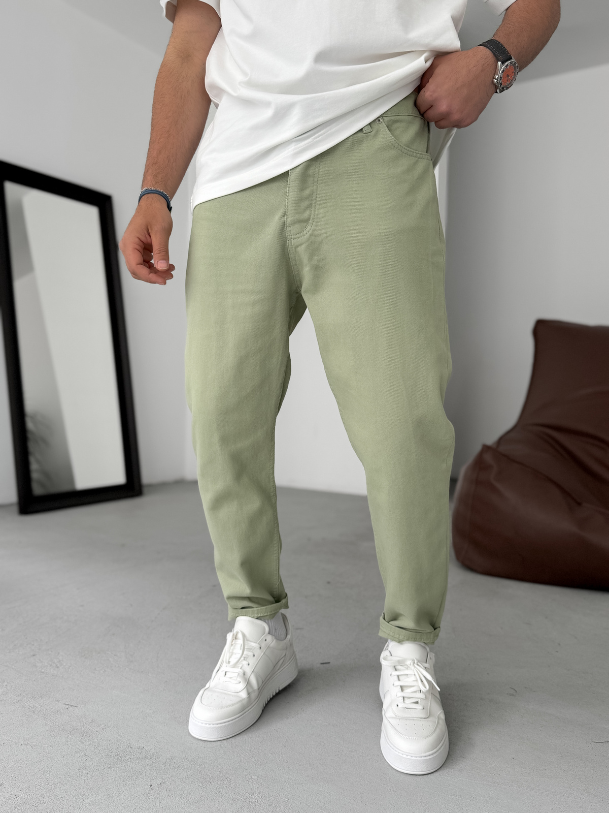 Yeşil Basic Boyfriend KE-444/459/396