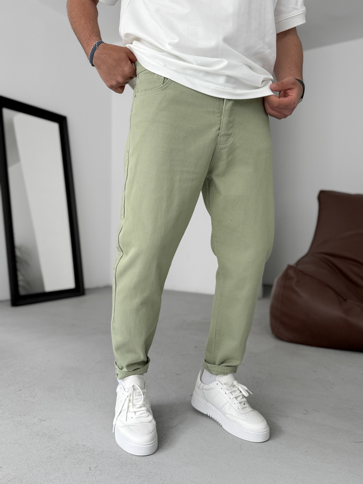 Yeşil Basic Boyfriend KE-444/459/396