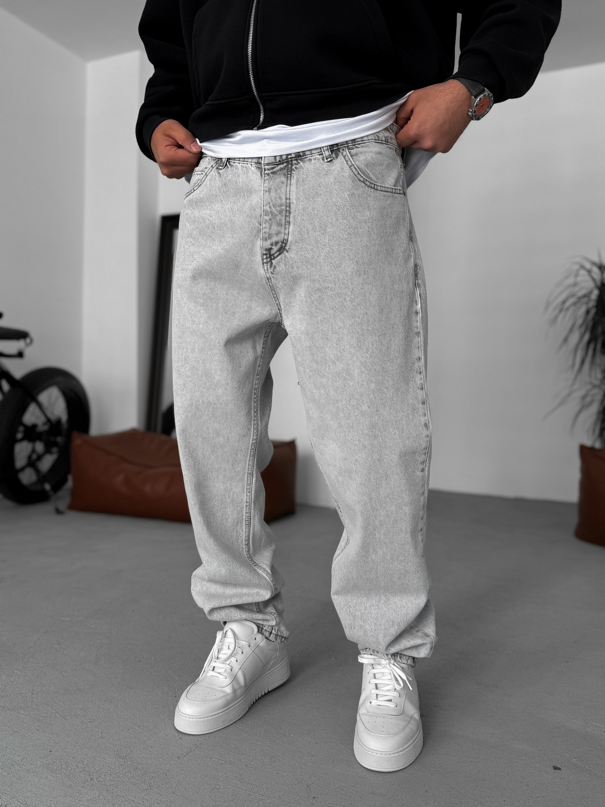Açık Gri Baggy Pantolon KE-112/024/350/749/449