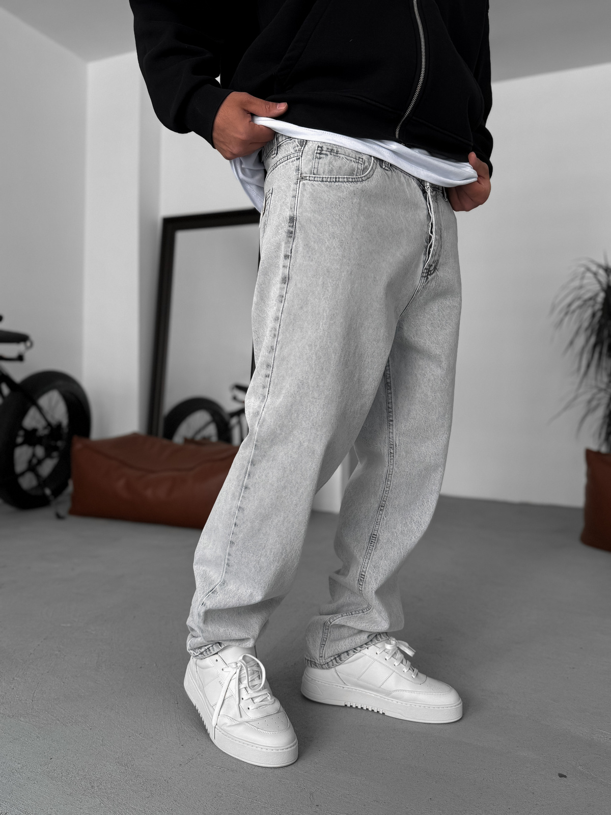 Açık Gri Baggy Pantolon KE-112/024/350/749/449