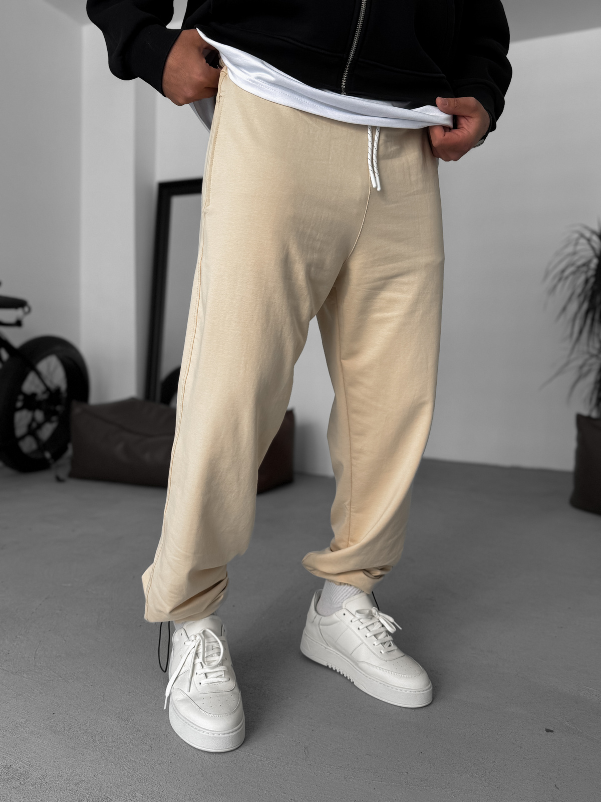 Bej Basic Stoper Eşofman KE-7018