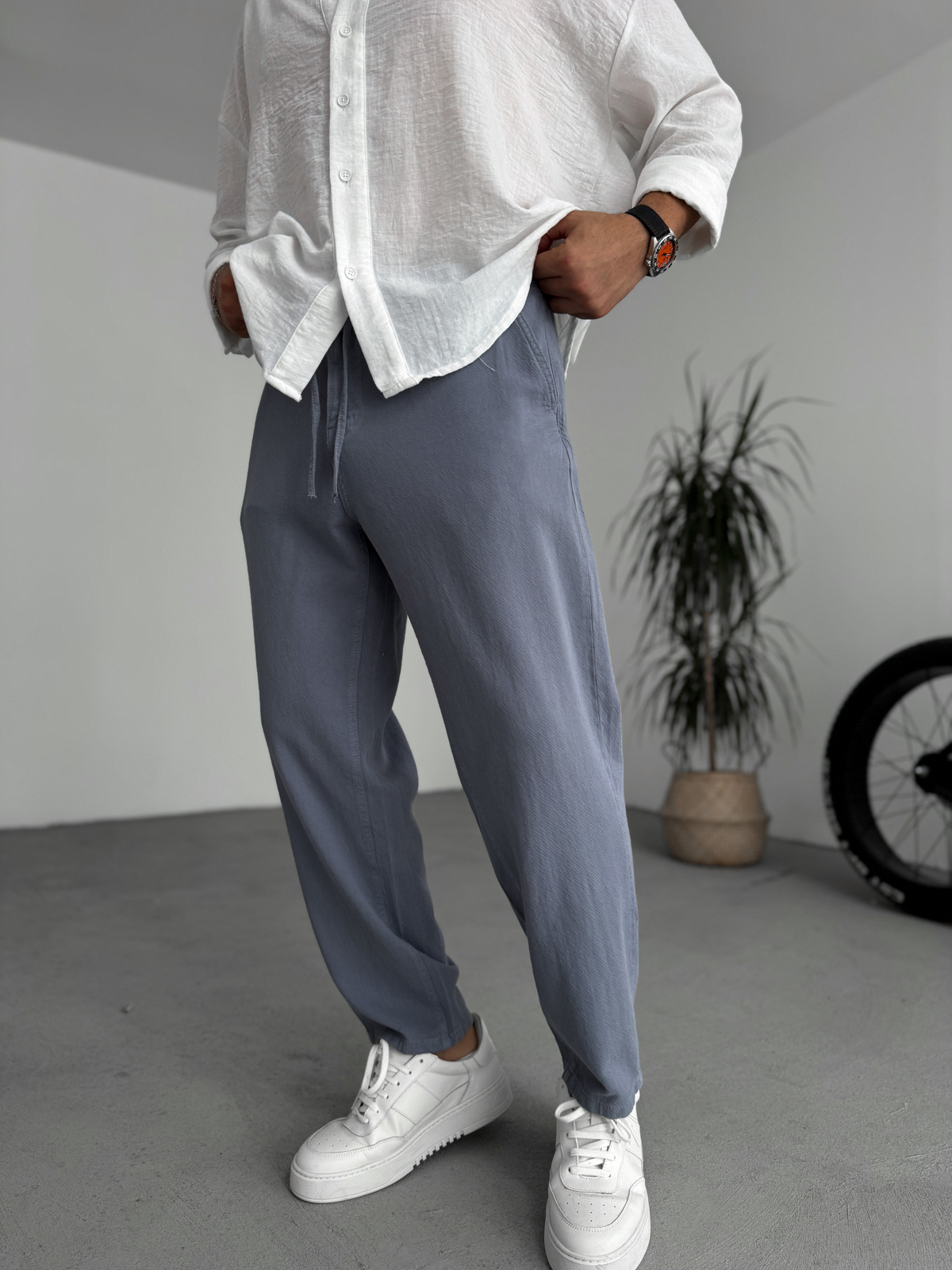 STD Dokulu Basic Pamuk Pantolon RES-1077