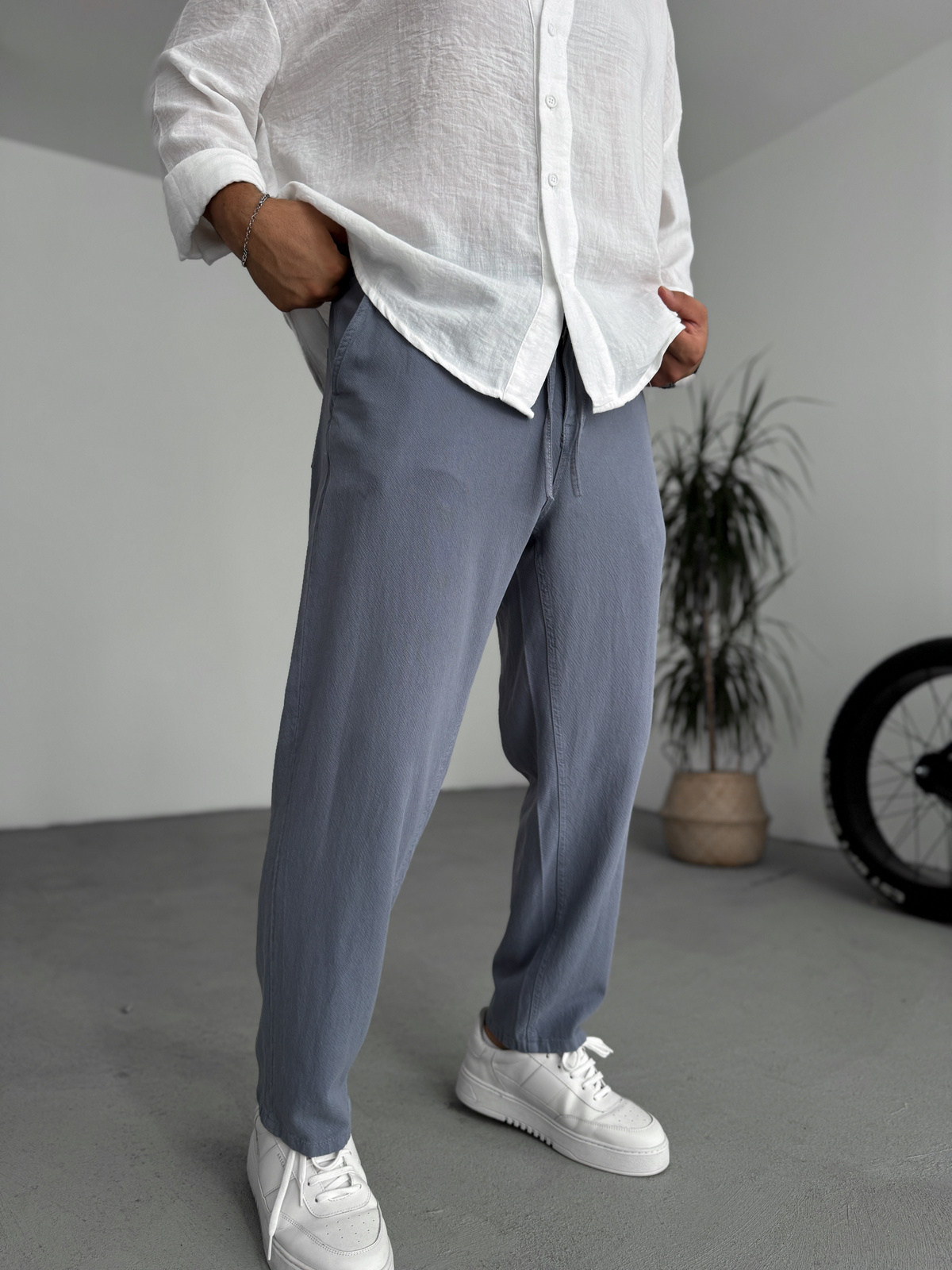 STD Dokulu Basic Pamuk Pantolon RES-1077
