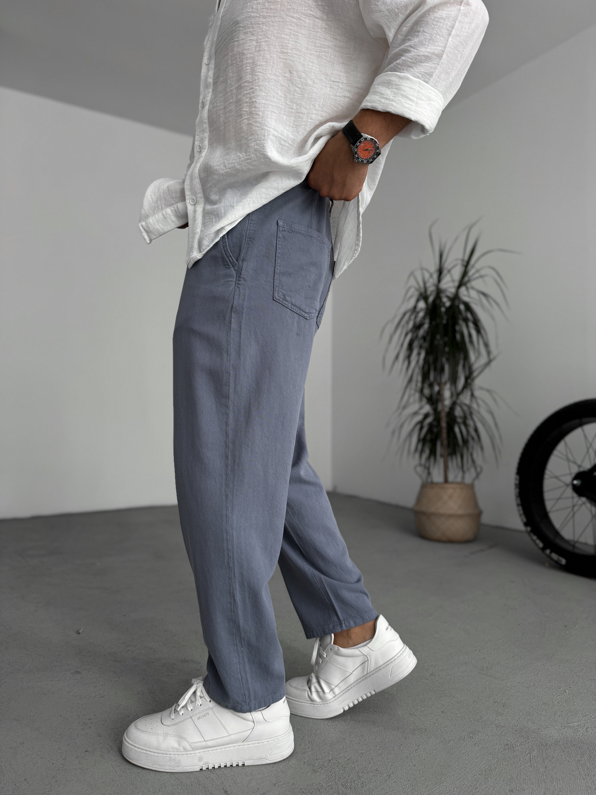 STD Dokulu Basic Pamuk Pantolon RES-1077