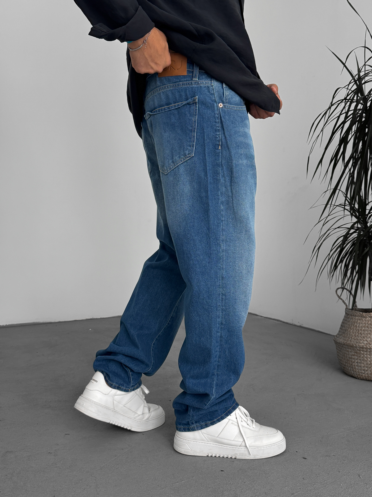 Mavi Yıkamalı Baggy Jean GJ-834/835/727