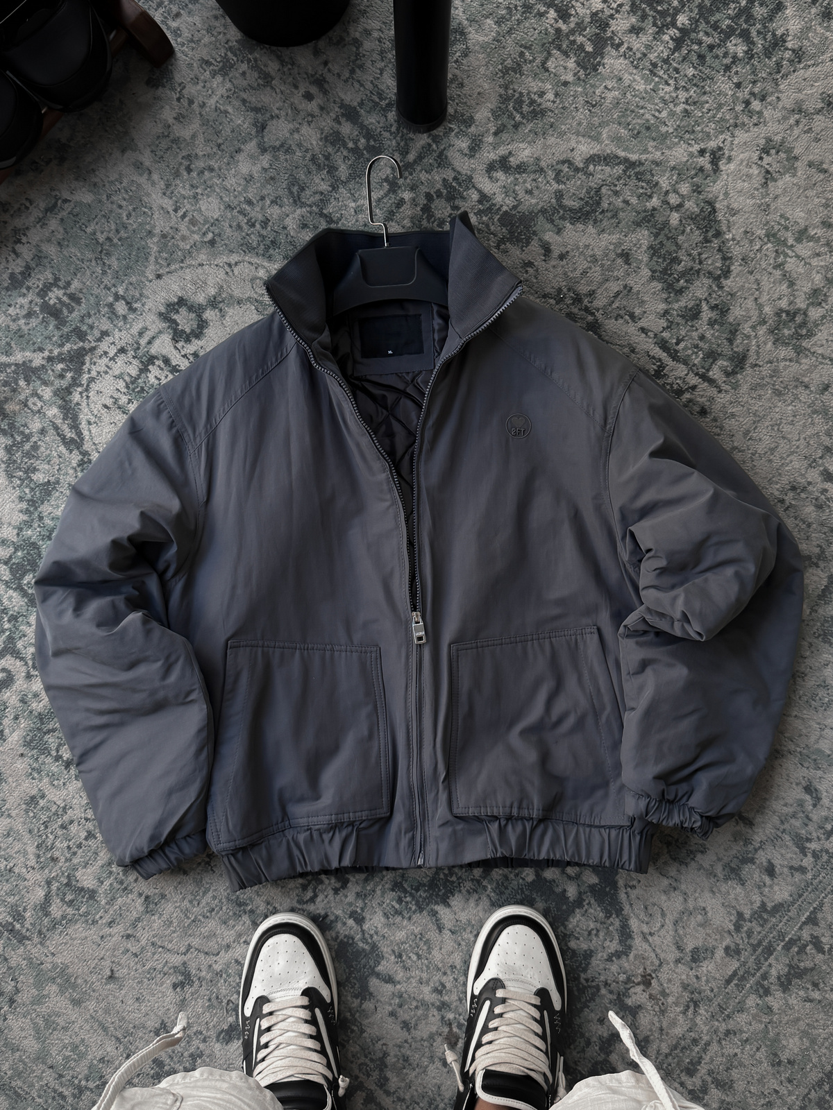 Füme Nakışlı Bomber Mont TW-8000