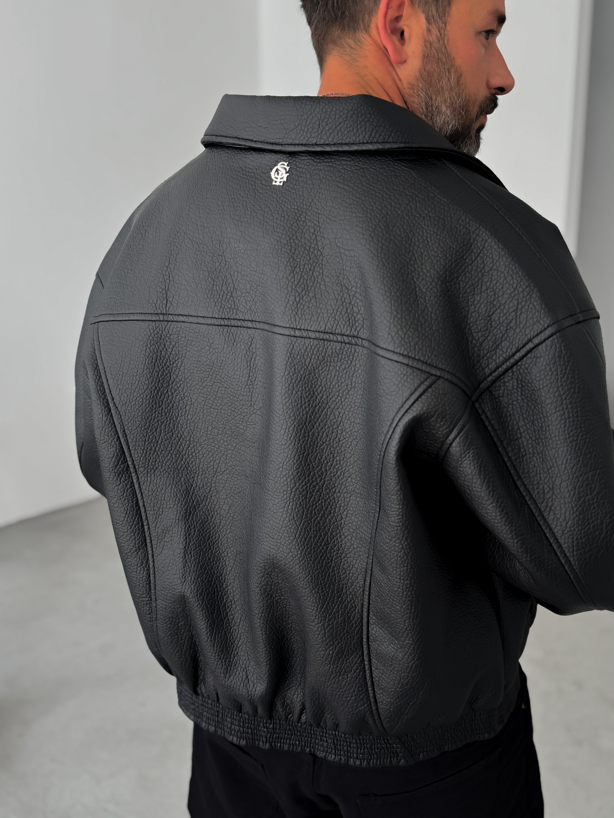 Siyah Retro Oversize Deri Ceket G-5761