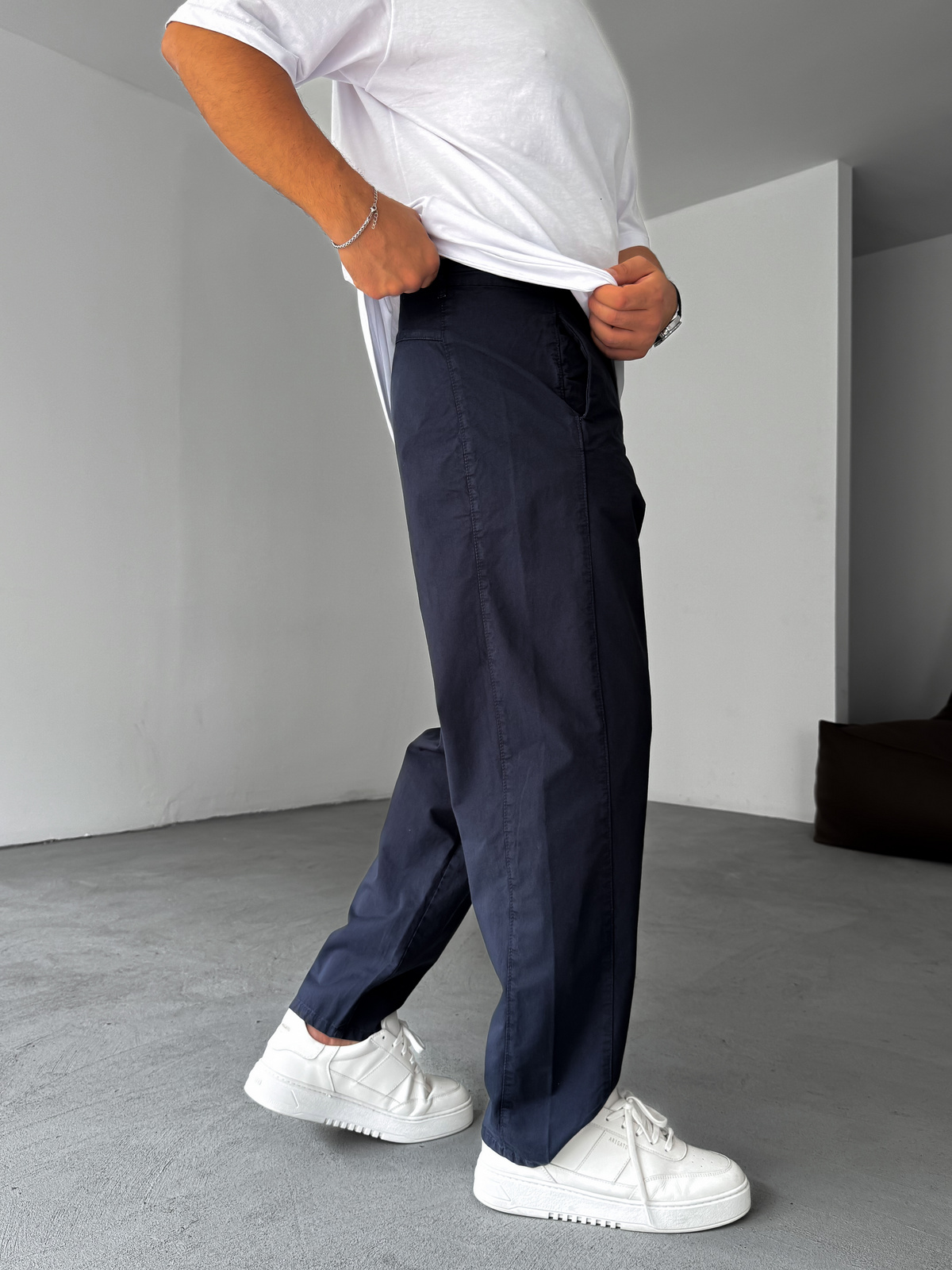 Lacivert Yanı Dikişli Pantolon YP-5029