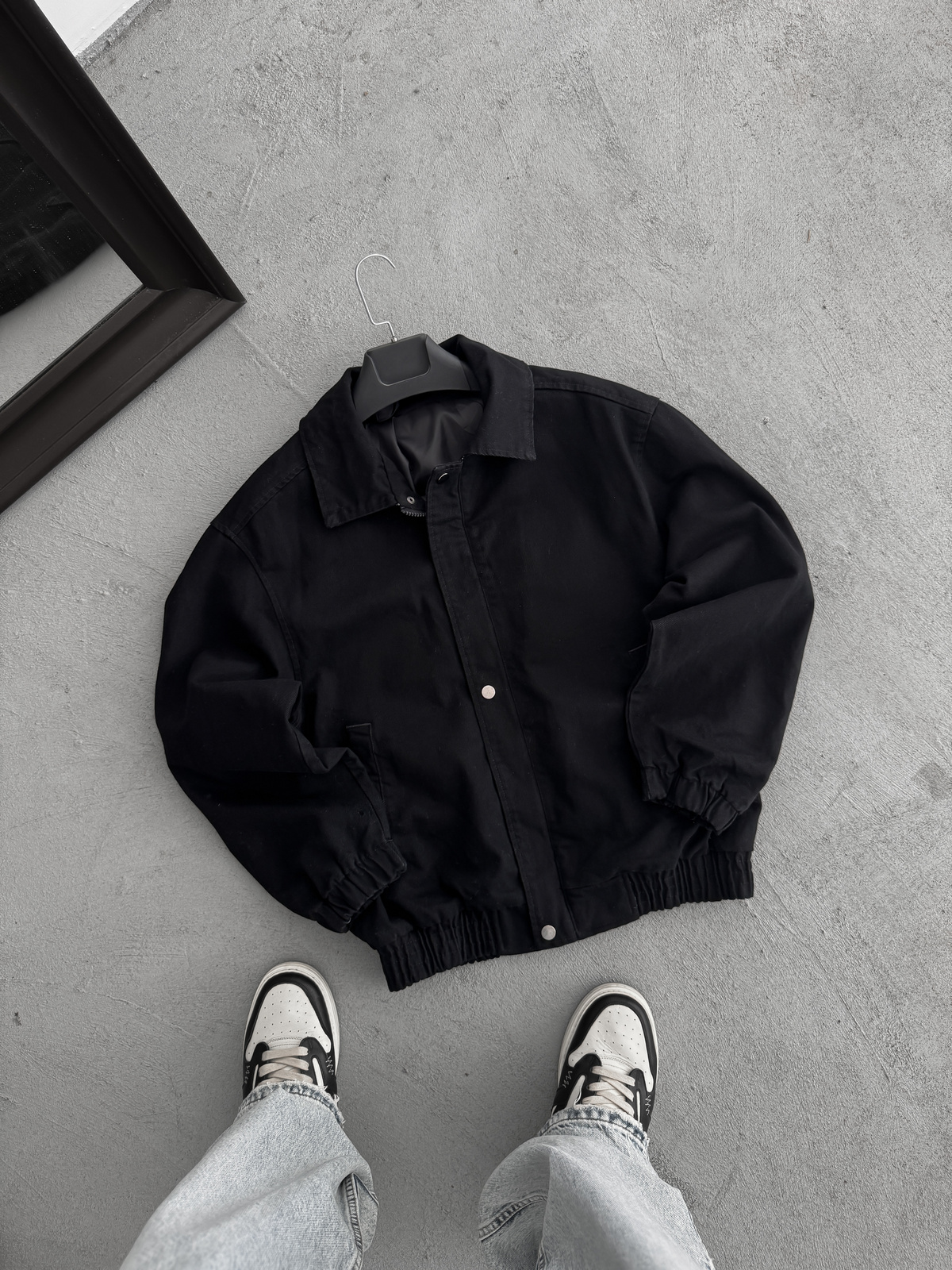Siyah Kot Bomber Ceket STK-8023