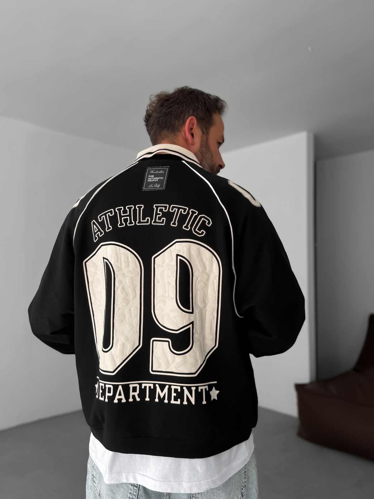 Siyah 09 Kabartmalı Sweatshirt JJ-129