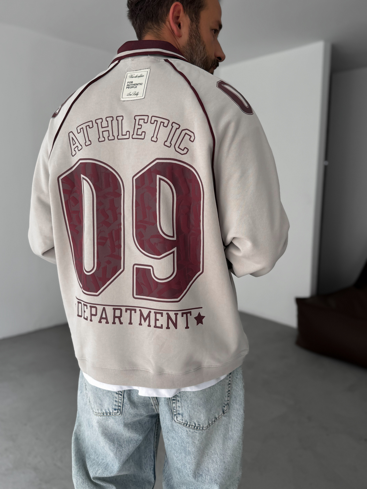 Ice Gri 09 Kabartmalı Sweatshirt JJ-129