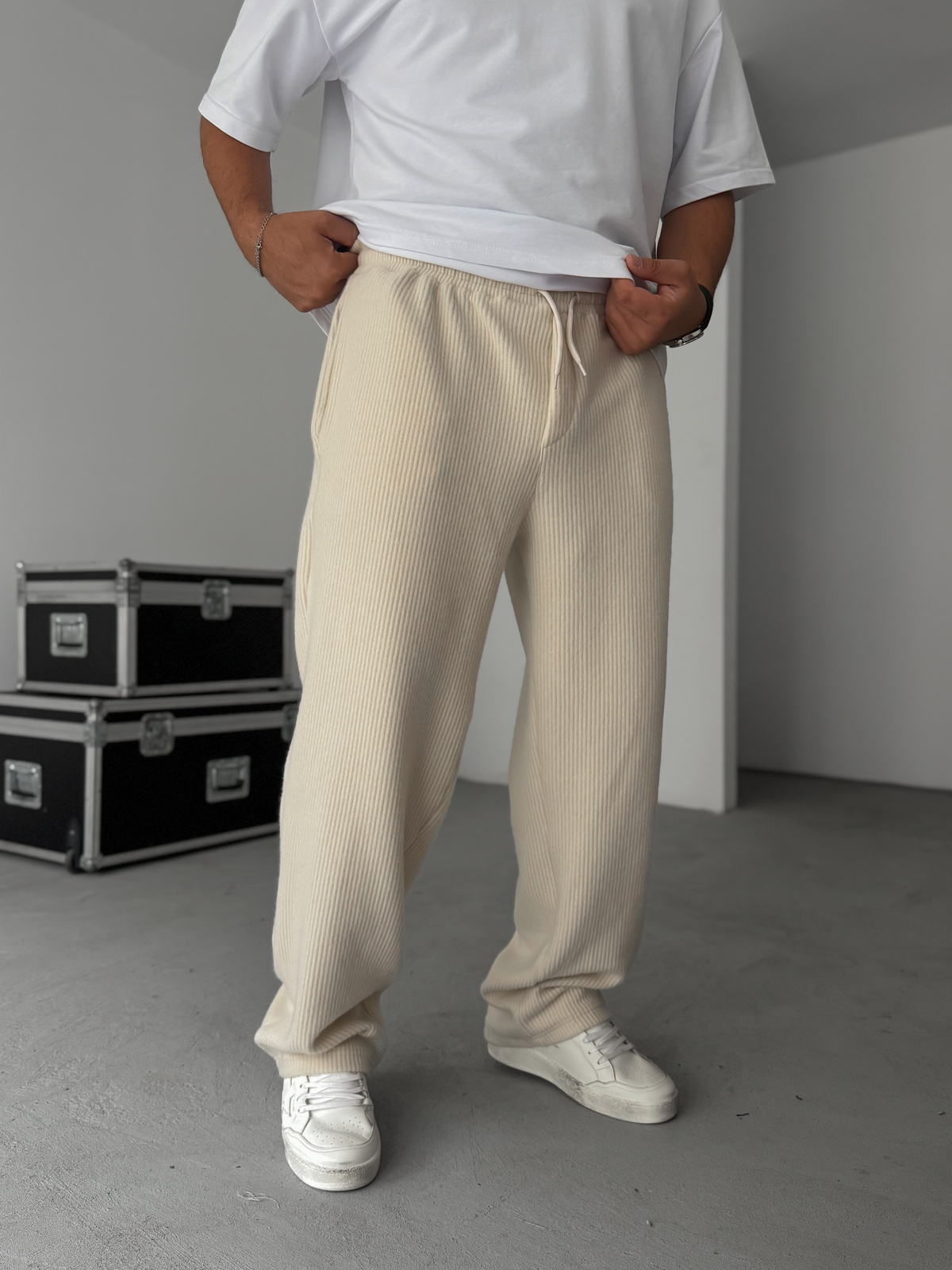 Bej Jakar Baggy Eşofman HM-0014