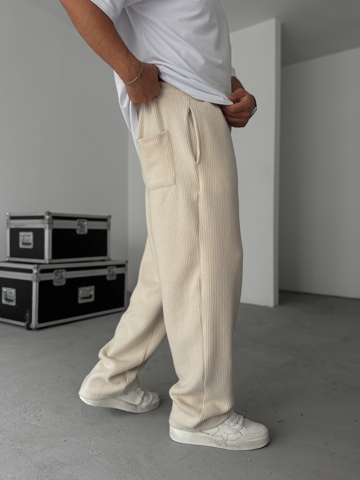 Bej Jakar Baggy Eşofman HM-0014