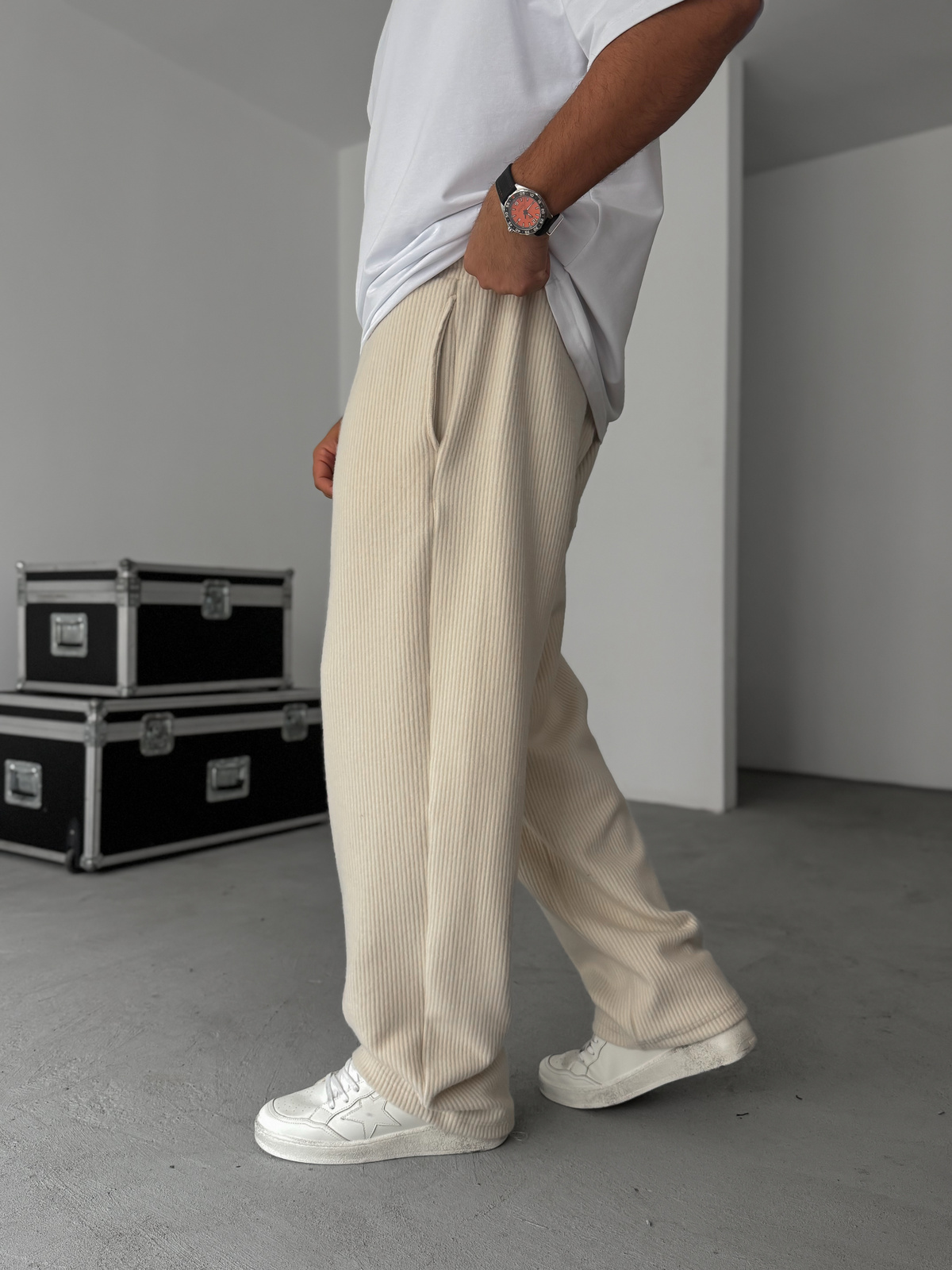 Bej Jakar Baggy Eşofman HM-0014