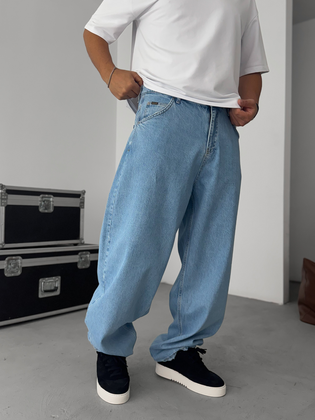 Açık Mavi Basic Super Baggy Jean C-6560/6570