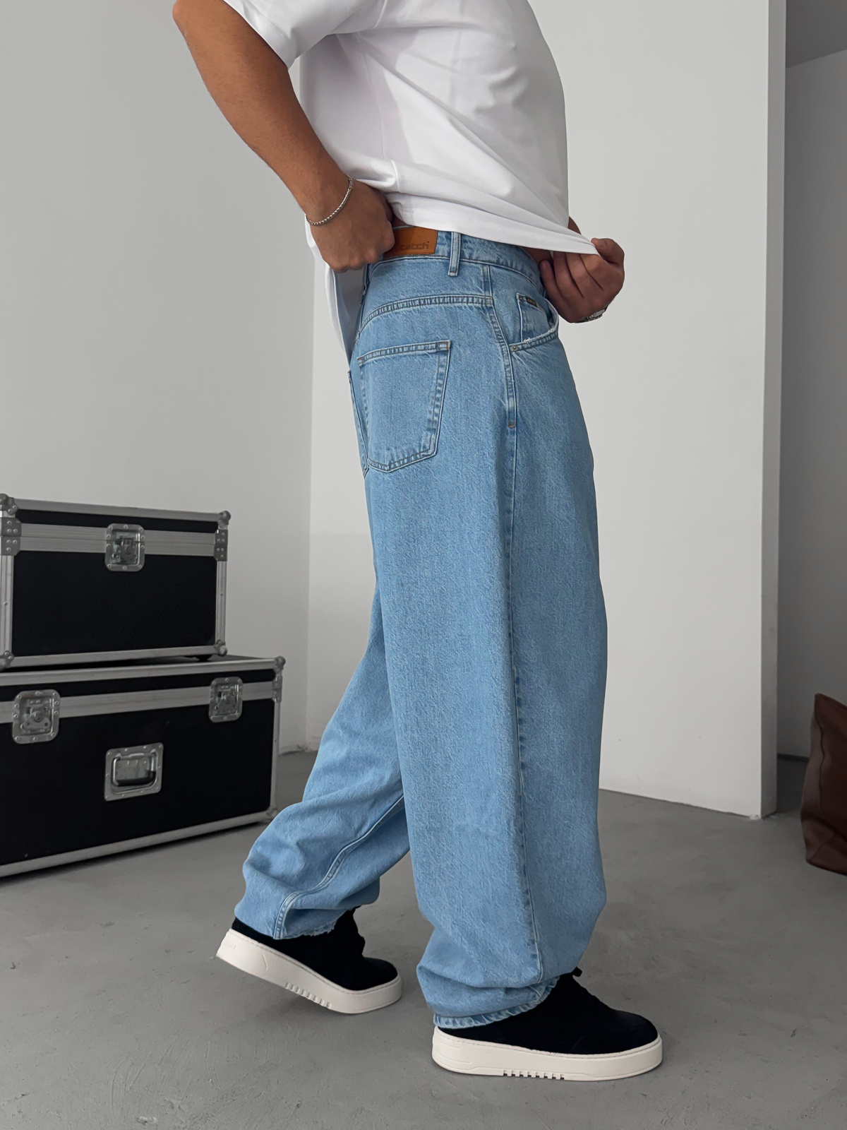 Açık Mavi Basic Super Baggy Jean C-6560/6570