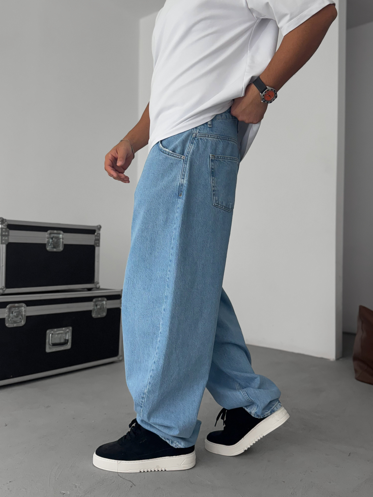 Açık Mavi Basic Super Baggy Jean C-6560/6570