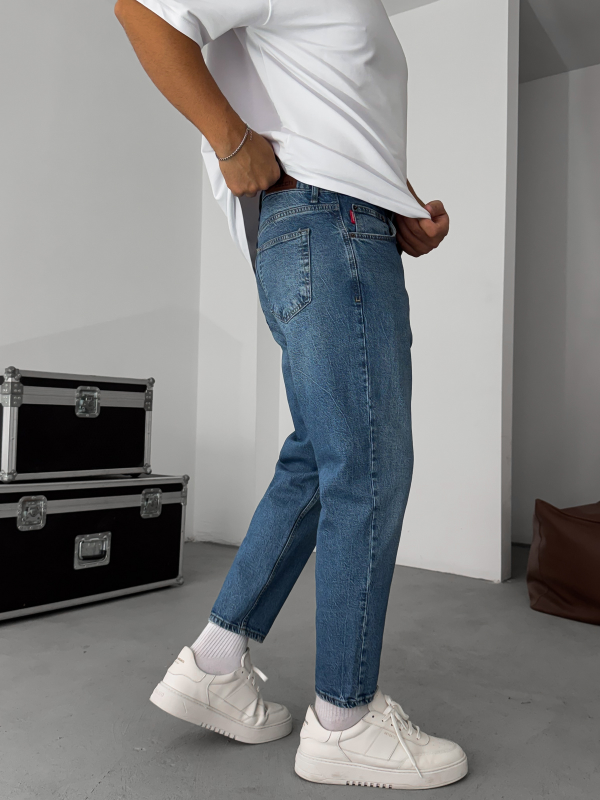 Mavi Yıkamalı Boyfriend C-6516