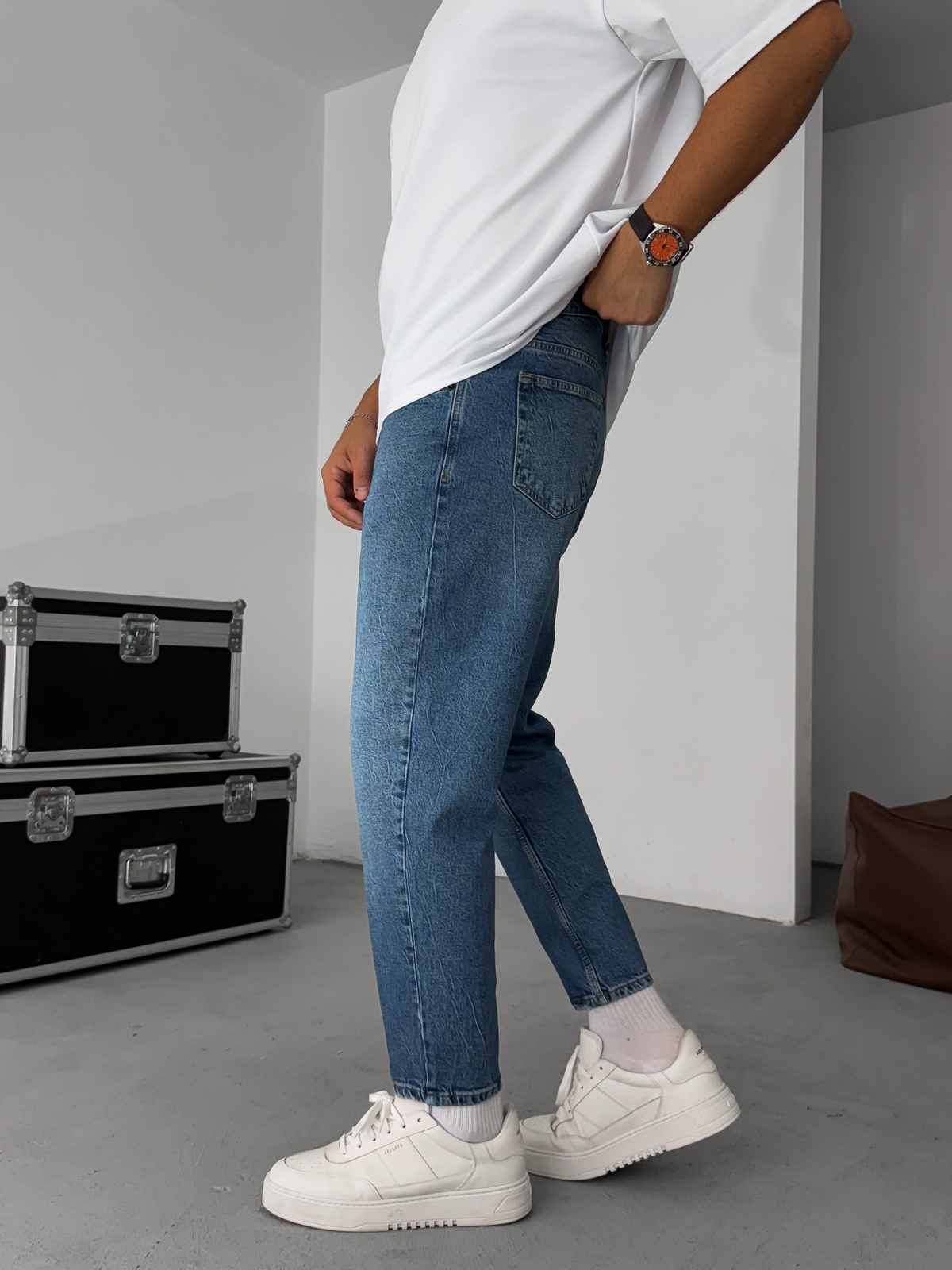 Mavi Yıkamalı Boyfriend C-6516