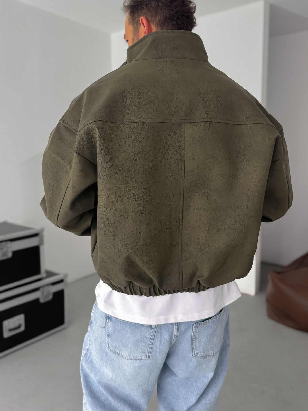 Haki Bomber Deri Mont EP-7321