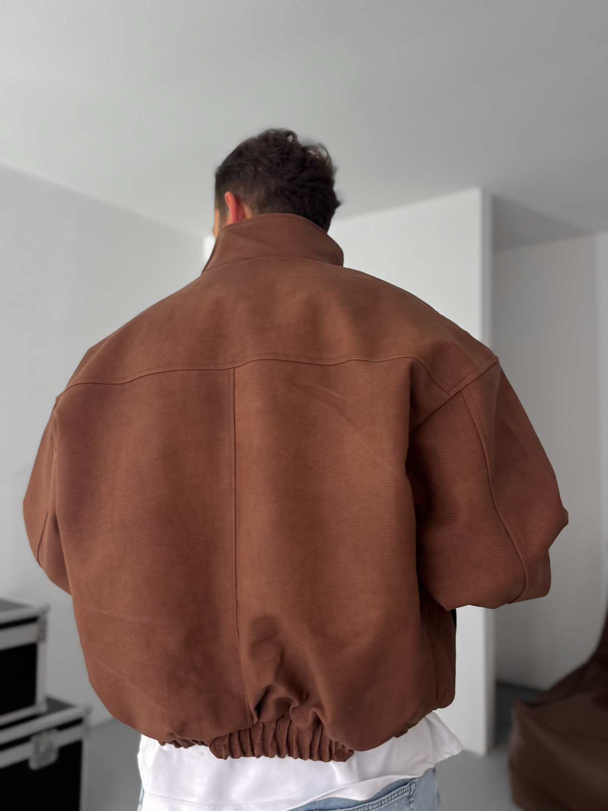 Kahve Bomber Deri Mont EP-7321