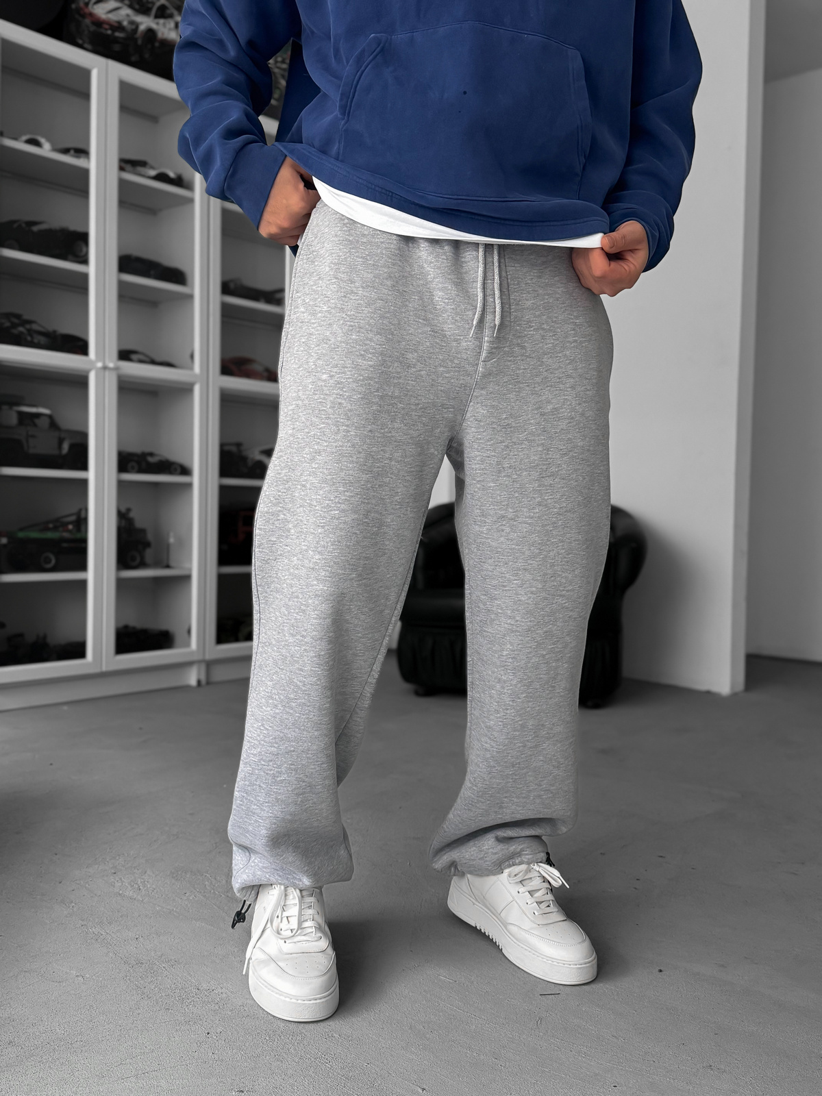 Açık Gri Basic Stoper Şardonlu Eşofman PM-0025