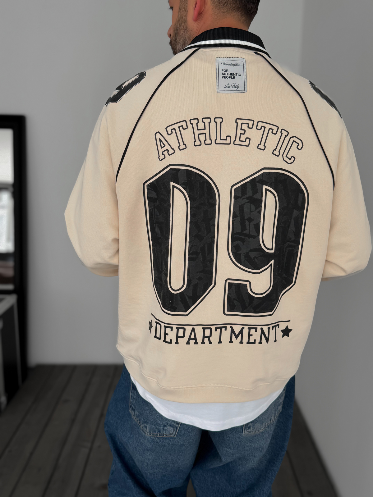 Bej 09 Kabartmalı Sweatshirt JJ-129