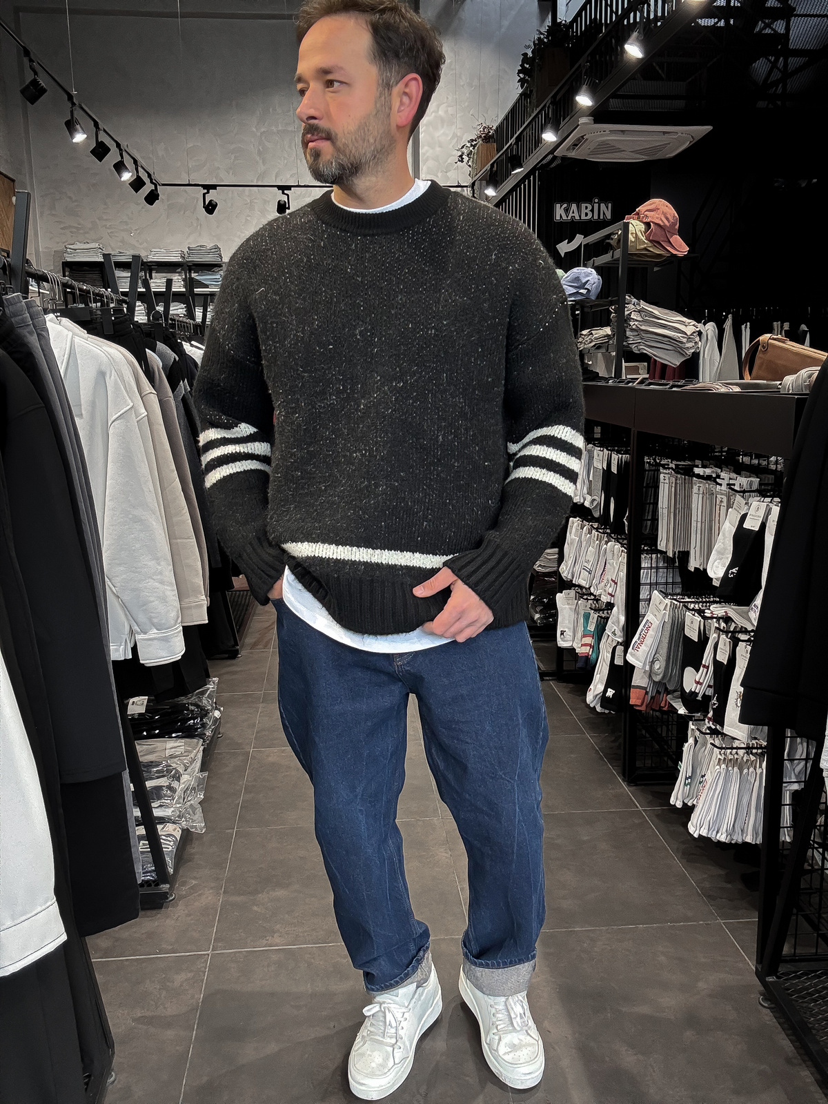 Siyah Game Over Triko Sweatshirt  TW-3316